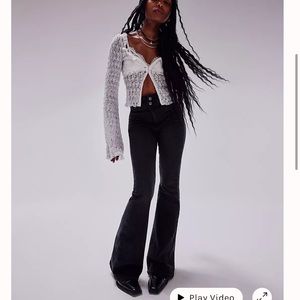NWT WE THE FREE  Jayde Flare Jeans In Onyx Size 29
